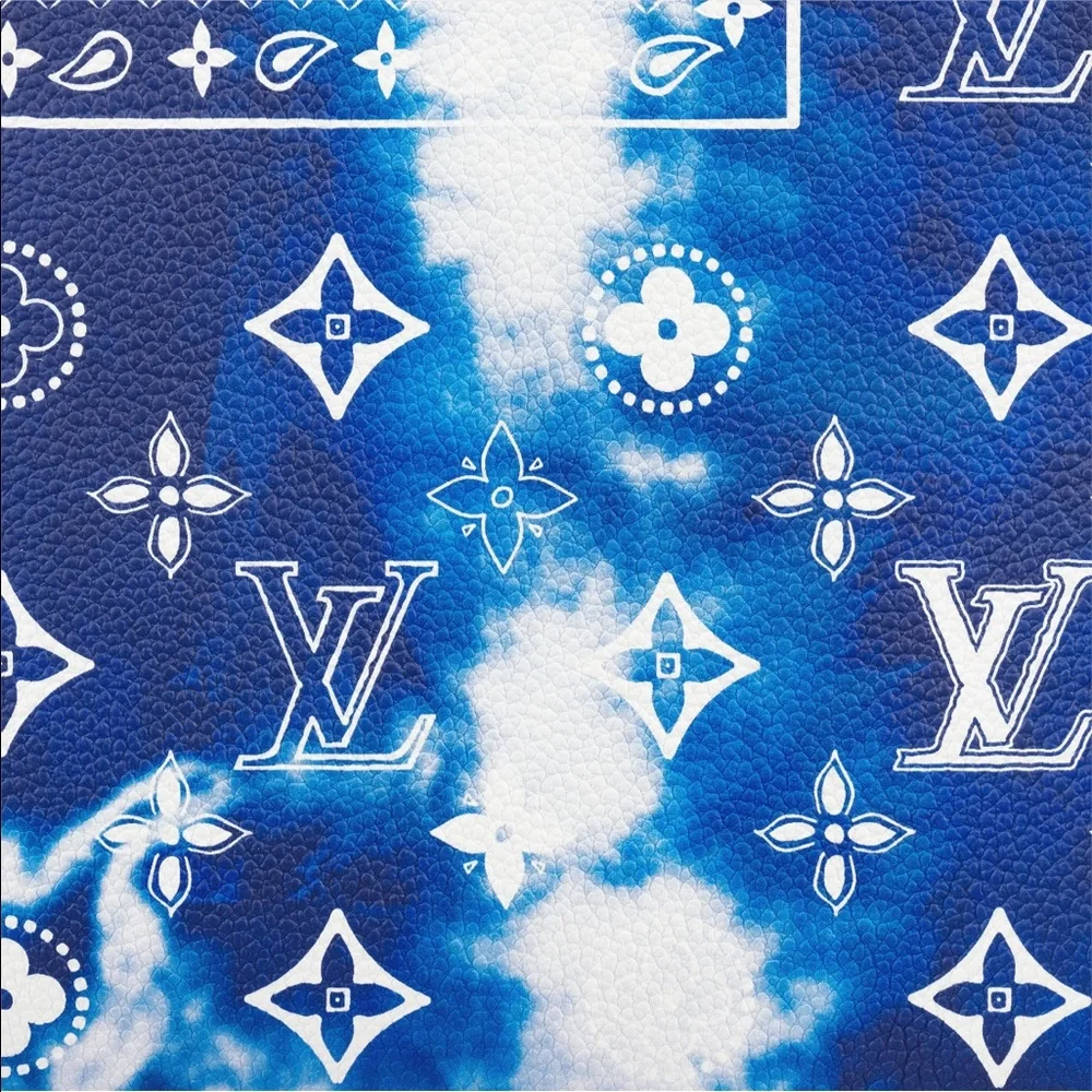 Louis Vuitton Leather Bandana Print Limited Edition Keepall 50B Duffle Bag